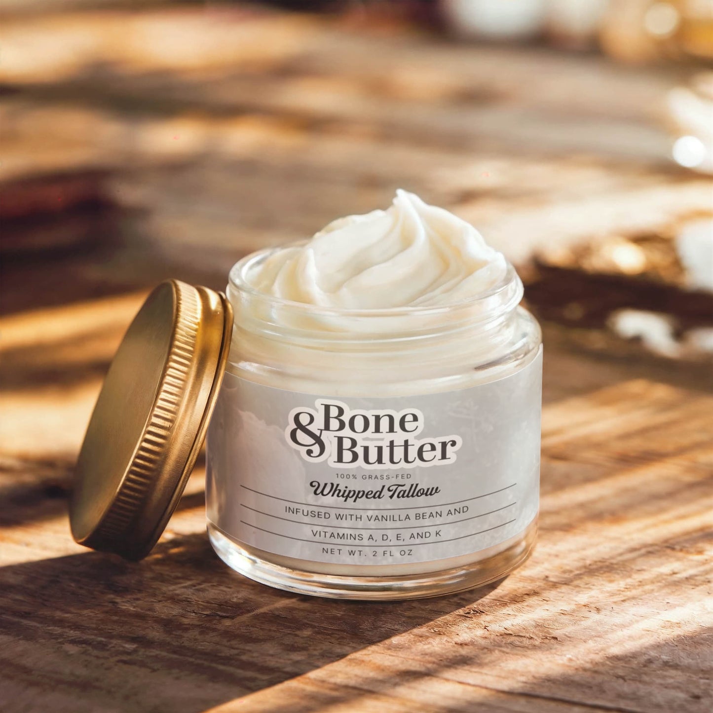 Bone & Butter 100% Grass Fed Whipped Beef Tallow - Vanilla Bean