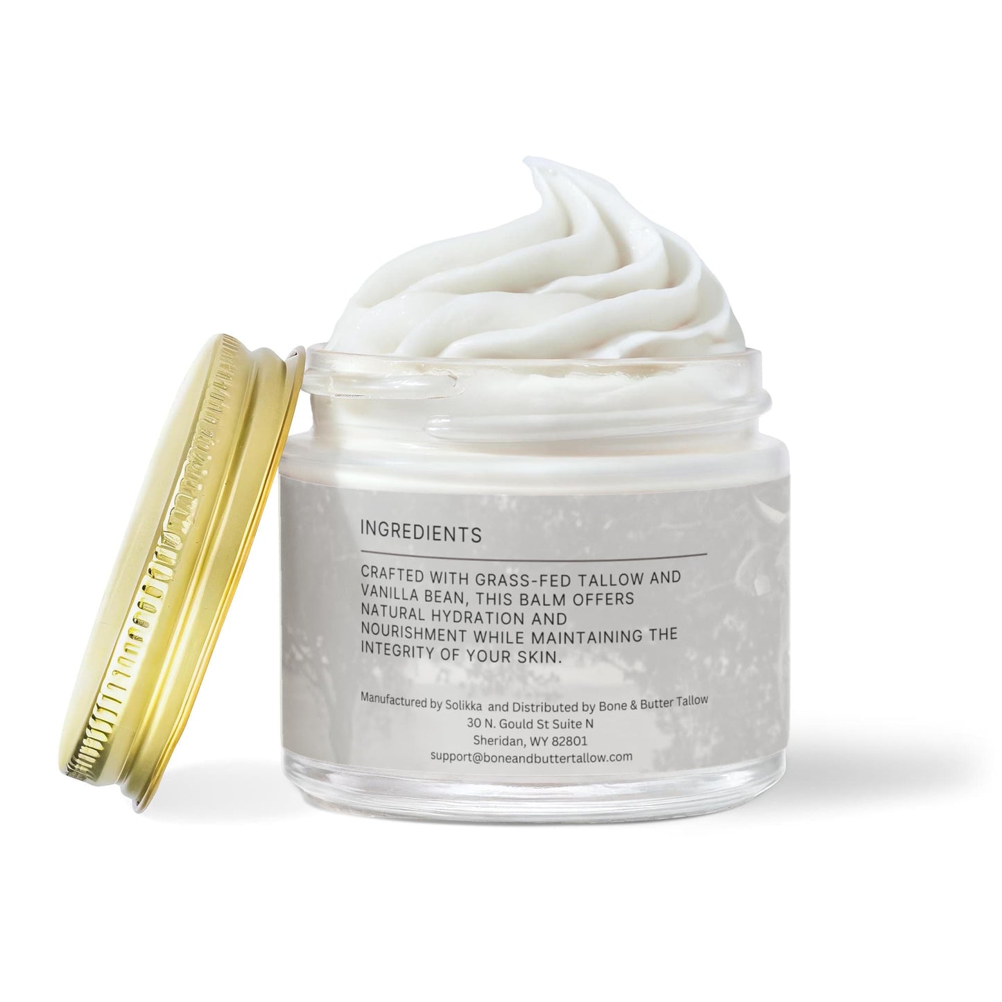 Bone & Butter 100% Grass Fed Whipped Beef Tallow - Vanilla Bean