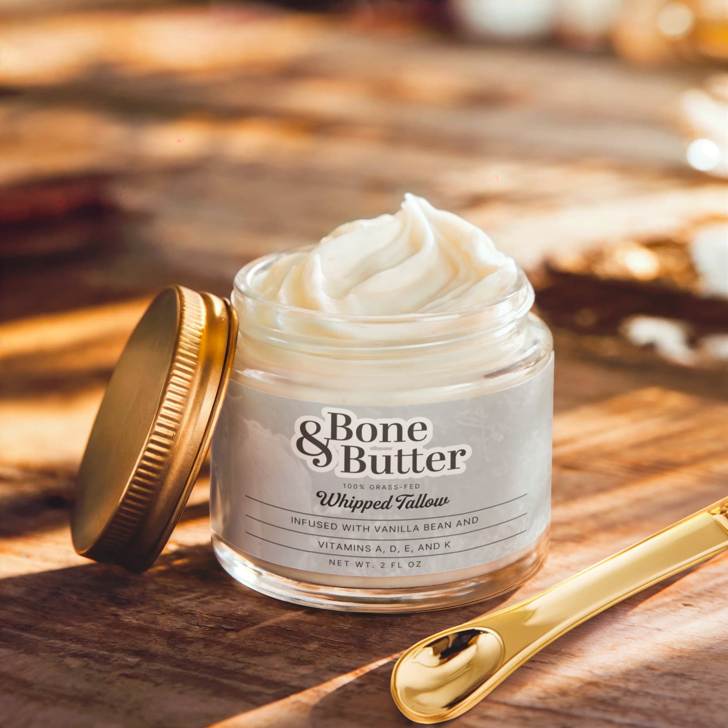 Bone & Butter 100% Grass Fed Whipped Beef Tallow - Vanilla Bean