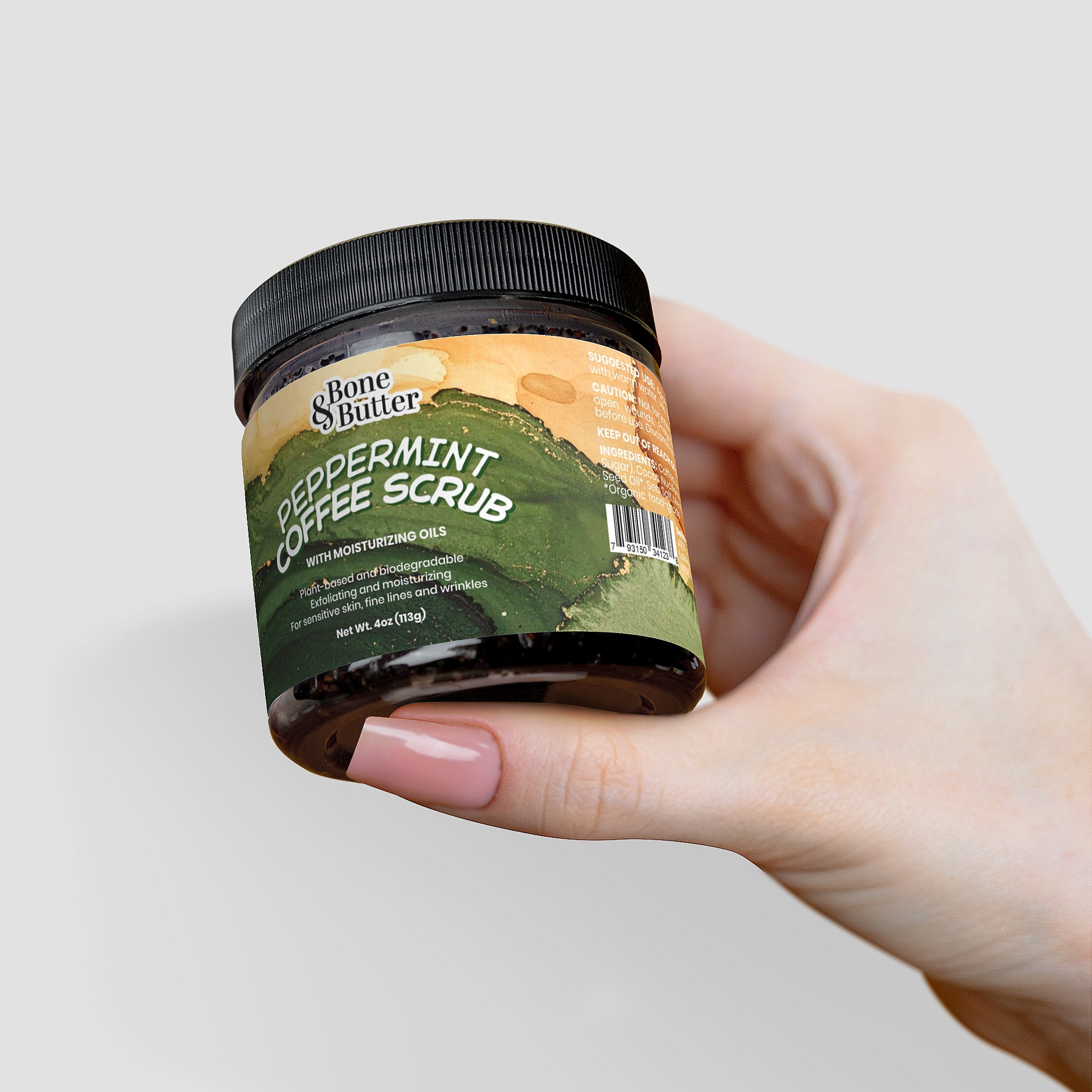 Peppermint Coffee Scrub 4oz