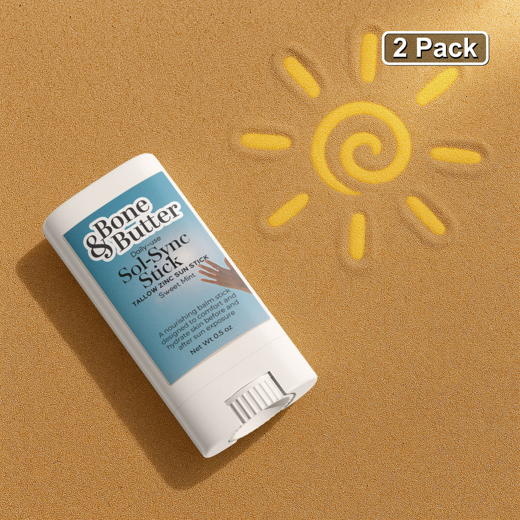 Bone & Butter 2 Pack Tallow Zinc Sun Stick
