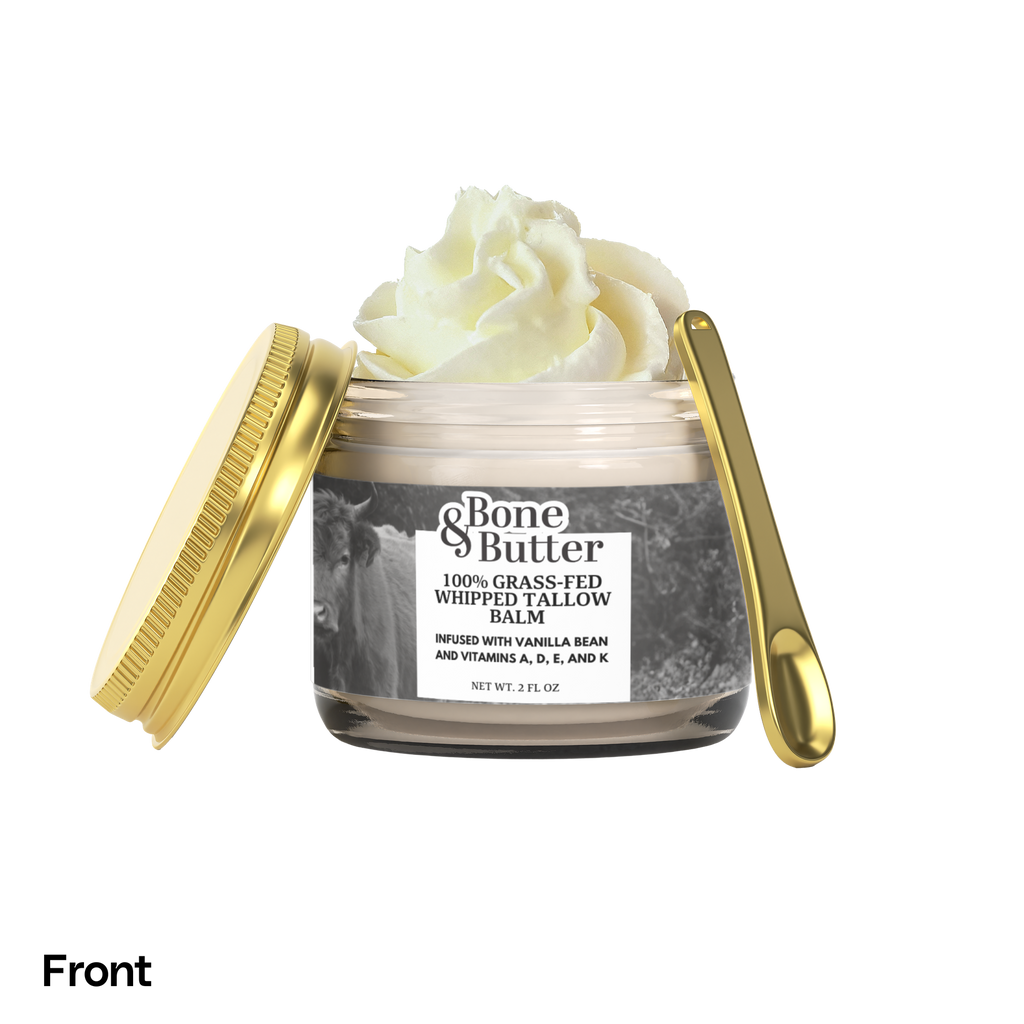 Whipped Grass-Fed Tallow Balm with Vanilla Bean