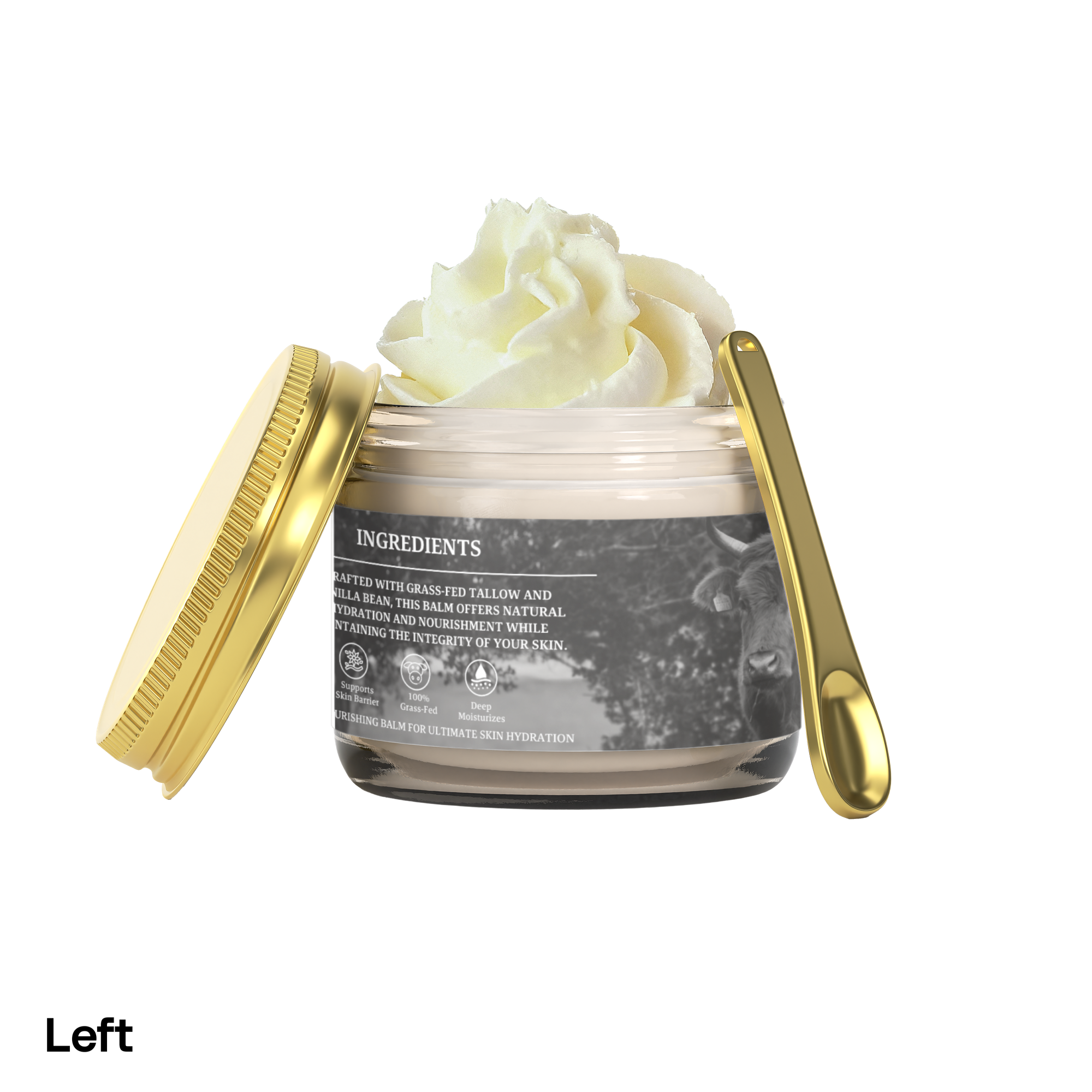 Whipped Grass-Fed Tallow Balm with Vanilla Bean