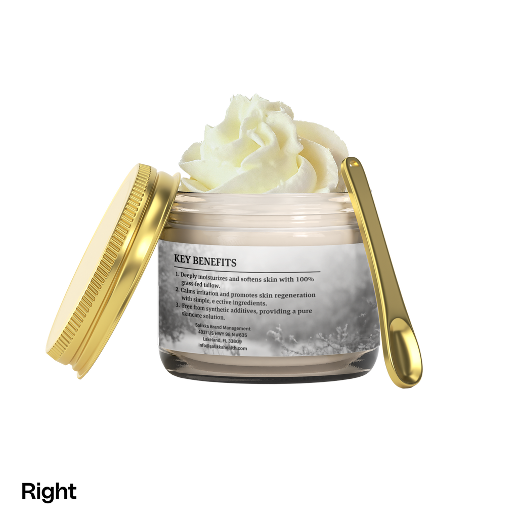 Whipped Grass-Fed Tallow Balm with Vanilla Bean