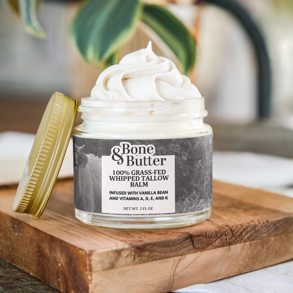 Whipped Grass-Fed Tallow Balm with Vanilla Bean