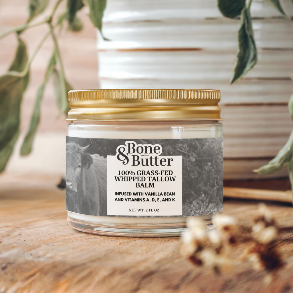 Whipped Grass-Fed Tallow Balm with Vanilla Bean