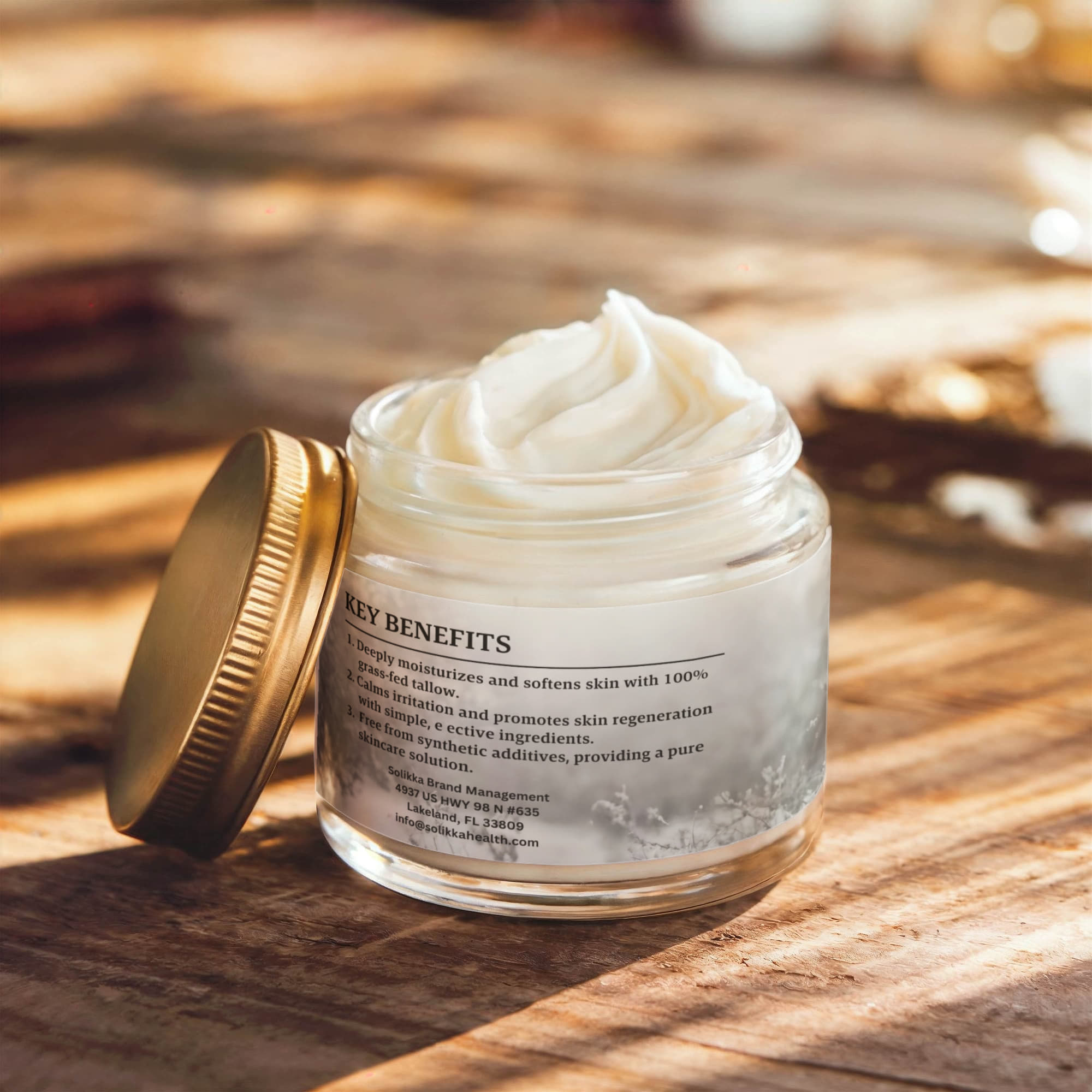 Whipped Grass-Fed Tallow Balm with Vanilla Bean