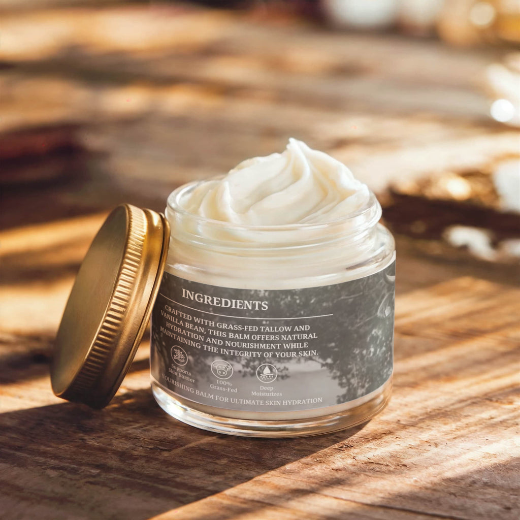 Whipped Grass-Fed Tallow Balm with Vanilla Bean