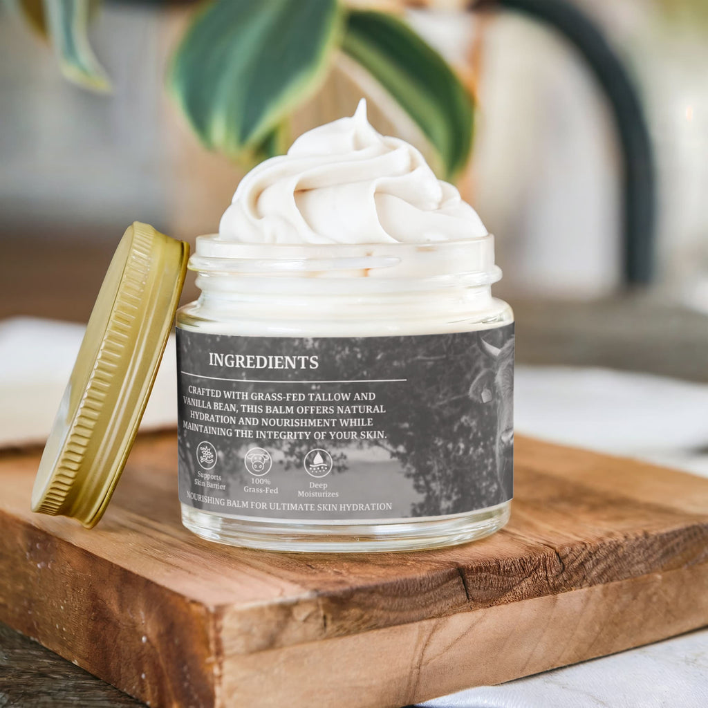 Whipped Grass-Fed Tallow Balm with Vanilla Bean
