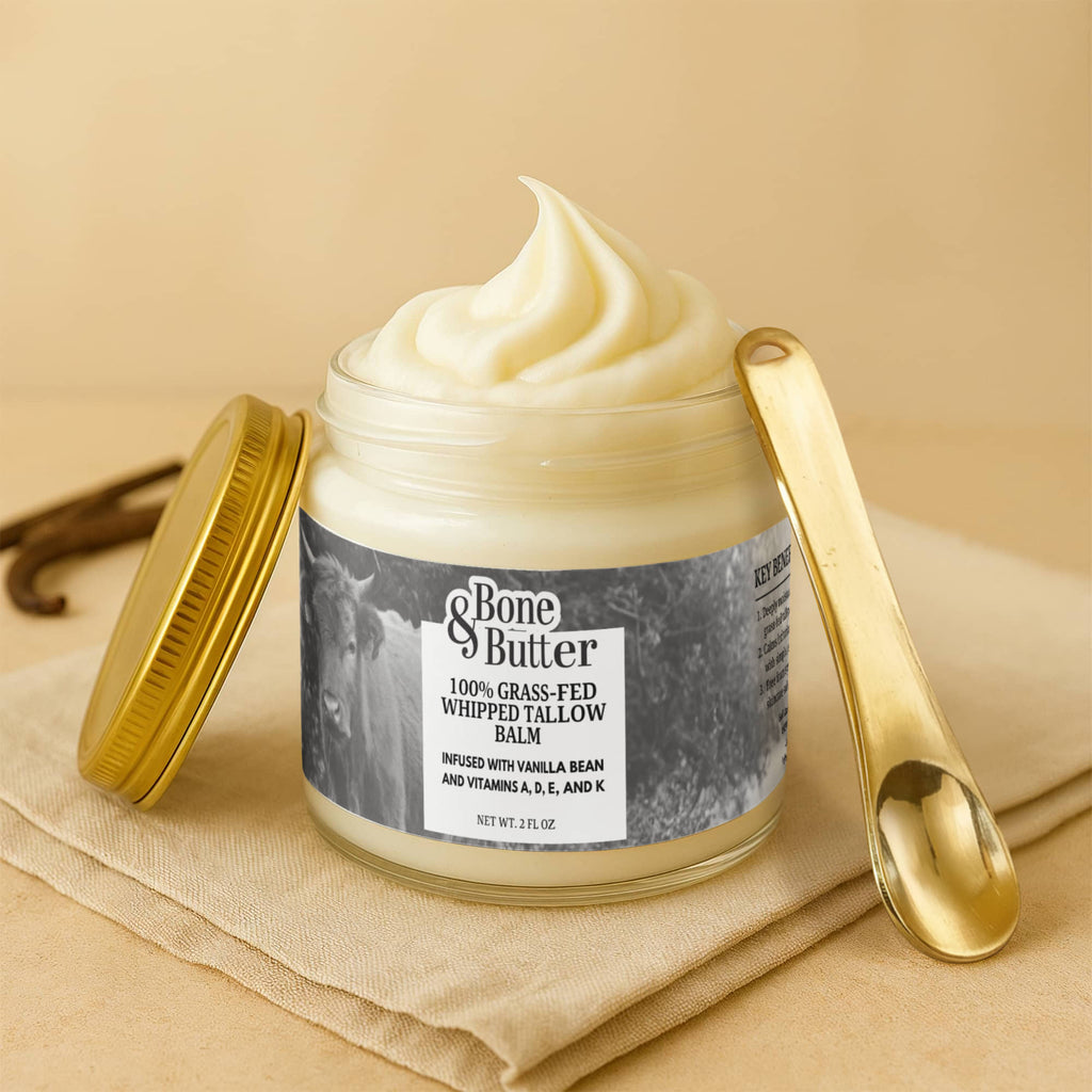Whipped Grass-Fed Tallow Balm with Vanilla Bean
